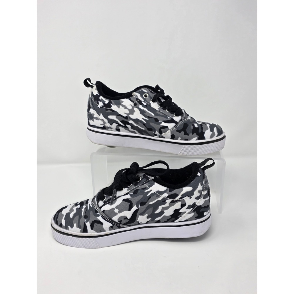 Heelys Pro 20 Print Kids Youth 3 Black Gray Camo Skate Shoes Wheels